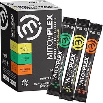 Pruvit MITO//PLEX Citrus Pack Upgraded Electrolytes with MitoP2Q Technology with Pure Therapeutic Ketones for Bones Growth, Energy Boost, and Immune System