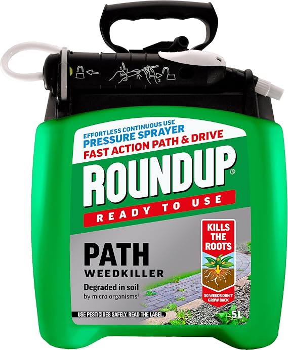 Roundup Path Weedkiller 5 Litre Pump 'N Go, Ready to Use