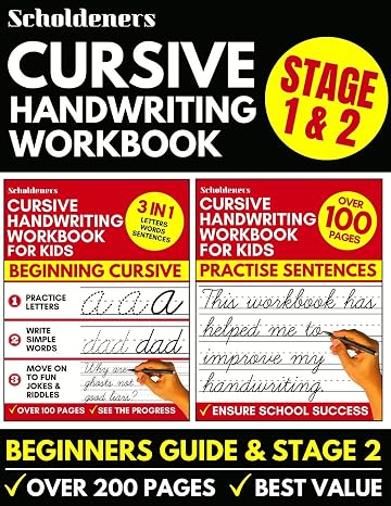 Cursive Handwriting Workbook: Cursive Writing Practice Book For Kids (Cursive For Beginners & Cursive Sentence Handwriting Workbook)