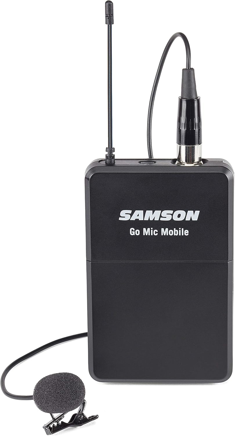 SAMSON LM8 - Omnidirectional Lavalier Microphone with a Miniature Condenser Min Capsule - Black