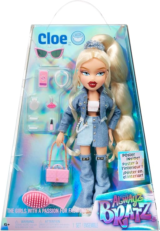 Alwayz Bratz Cloe Fashion Doll with 10 Accessories and Poster