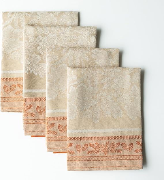 Benson Mills Fall Gathering Set of 4 Napkins (Golden Rust 18" x 18")