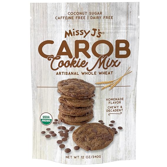 Missy J's Organic Carob Whole Wheat Cookie Mix 12 Oz 1 Pack