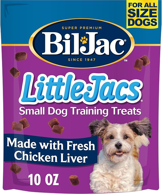 Bil-Jac Little-Jacs Soft Dog Training Treats with Chicken Liver | 10 oz