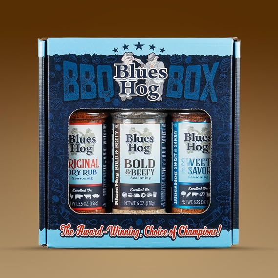 Blues Hog BBQ Rub Variety Pack, Original, Bold & Beefy, Sweet & Savory