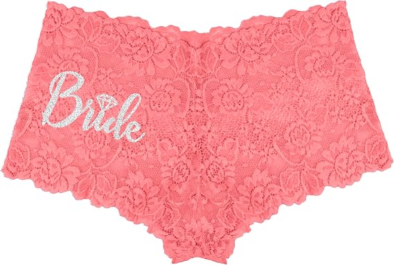RhinestoneSash Bachelorette Party Lingerie Shower Gift for Bride - Honeymoon Newlywed Gifts - Wedding Day Bride Panties