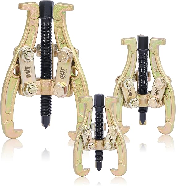 OMT 3" 4" 6" Gear Puller Set, 3 Jaw Puller with Reversible Jaws