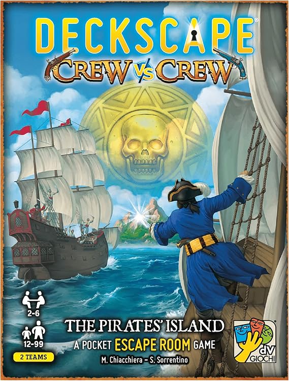Deckscape: Crew VS Crew - Escape Room Card Game, DV Games, Ages 12+, 2 Players OR 2 Teams, 60 Min