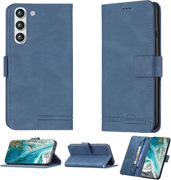bojioderf Case Compatible for Kxd Kenxinda A09 Phone Case Cover Flip Stand Cover PU Leather BF09 Wallet Case Blue