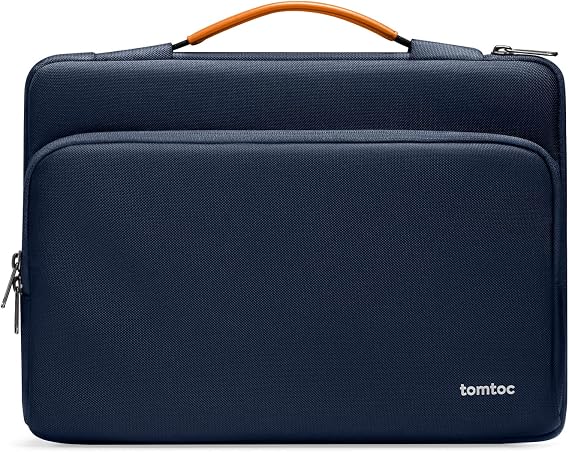 tomtoc 14 inç MacBook Pro M2/M1 Pro/Max A2779 A2442 2023-2021, 13,5 Microsoft Surface Laptop 5/4/3/2/1 için 360° Kılıf Kapağı, Her Yönden Koruma Su İtici Laptop Çantası Evrak Çantası Kılıfı