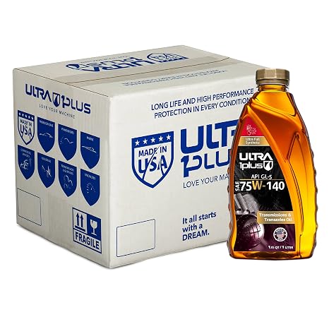 SAE 75W-140 Synthetic Gear Oil API GL-5 12 Quarts