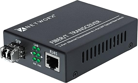 Gigabit Ethernet Fiber Media Converter - UTP to 1000Base-LX - LC Multimode, 550m, 1300/1310nm