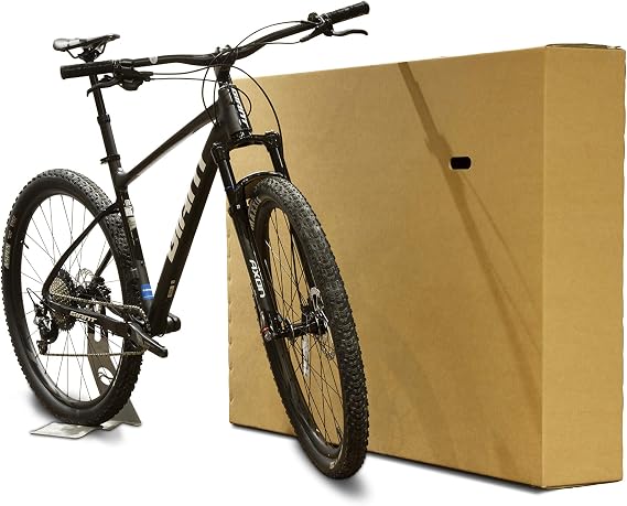 Large Double Walled Bicycle Carboard Box | Flat-Pack Packaging Box for Moving House | Strong Carry Case for TVs, Bikes & Artwork Cardboard Bike for Air Travel | Guitar Shipping Carton with 2 Handles