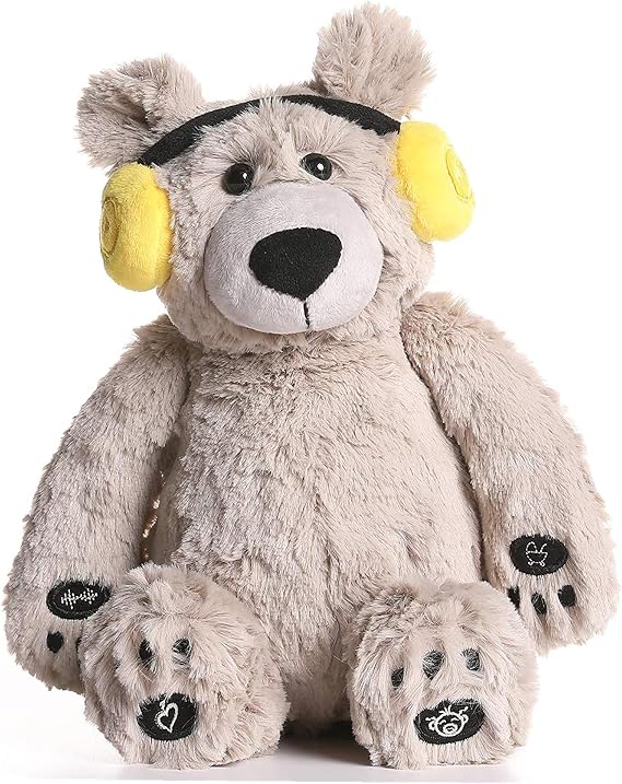 BEREST Baby Sleep Soother Cry Activated Sensor Toys, Heartbeat Bear for Babies, Plush Stuffed Animal for Newborn Infants, Babies Toy Vibrating with Moms Heartbeat,Baby Shower Gifts for Boys and Girls