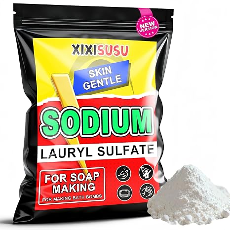 Sodium Dodecyl Sulfate SDS 99% Pure - Sodium Lauryl Sulfate for Shampoo, Toothpaste & Cleaning Products 2 Pounds