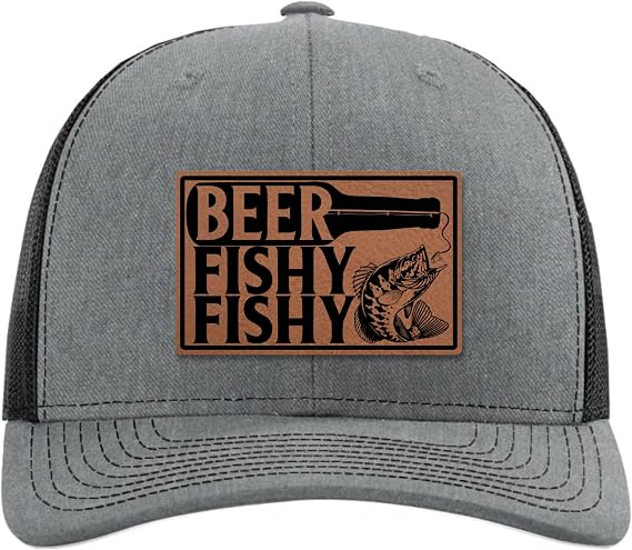 Beer Fishy Fishy Hat - Funny Fishing Hat for Men - Fisherman Hat - Fishing Gifts for Men, Husband, Dad, Boys - Bass Fishing Gifts - Richardson 112 Trucker Hat