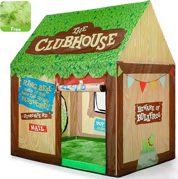 SweHouse Play Tent Indoor Clubhouse Boy Girl Play House, Green