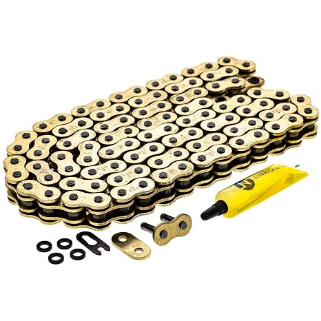 NICHE Gold 520 X-Ring Chain 100 Links with Connecting Master Link
