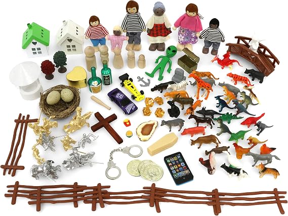 Sandtray Play Therapy Basic Starter Kit - 100+ Pieces