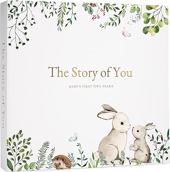 Keepsake Memory Book for Baby Boy or Girl Timeless First 5 Year Baby Book A Milestone Book to Record Every Event from Birth to Age 5 Gender Neutral Journal Scrapbook Photo Album