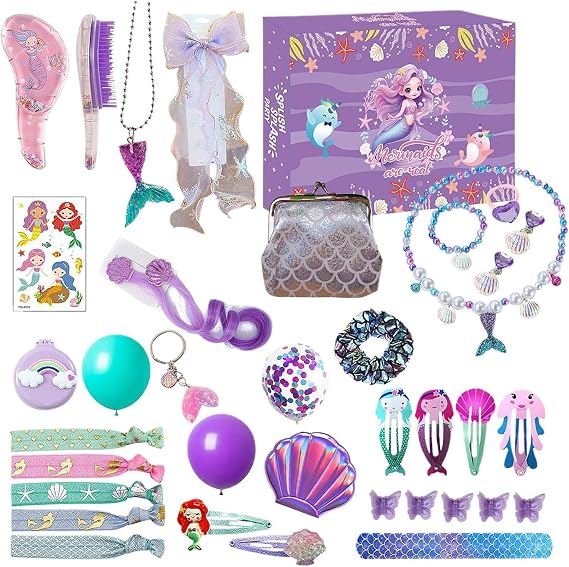 Mermaid Christmas Calendar Jewelry Accessories Decoration