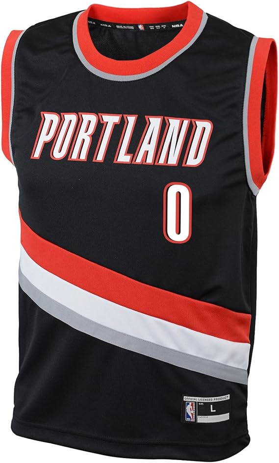 Outerstuff NBA San Antonio Spurs Kawhi Leonard Youth Boys Replica Player Road Jersey, Small (8), Black