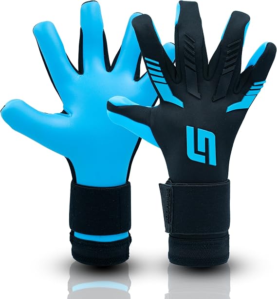 GRIPMODE Aqua Hybrid Goalkeeper Gloves Adult and Child with Griptec Latex Lining I Suitable in All Weather I Football Goal Protection for Children, Teenagers & Adults I Size 7-11