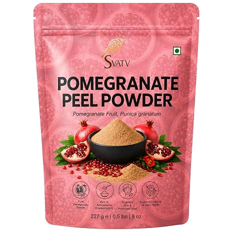 Natural Pomegranate Peel Powder for Skin Vitamin C Exfoliating Formula Full Sun Protection Antioxidant Power Promotes Skin Cell Regeneration - 8