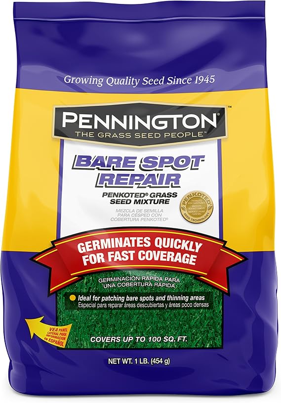 Pennington 100085410 Bare Spot Repair Grass Seed, 1 lb.