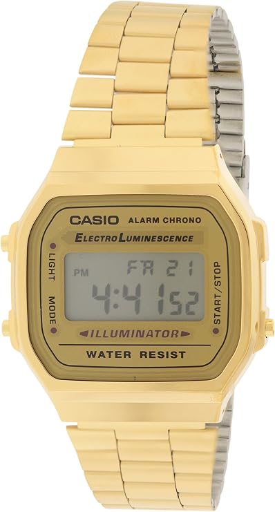 Casio Casio-A168WG-9WDF CasioA168WG-9WDF Watch, Multicolour, One Size, Digital