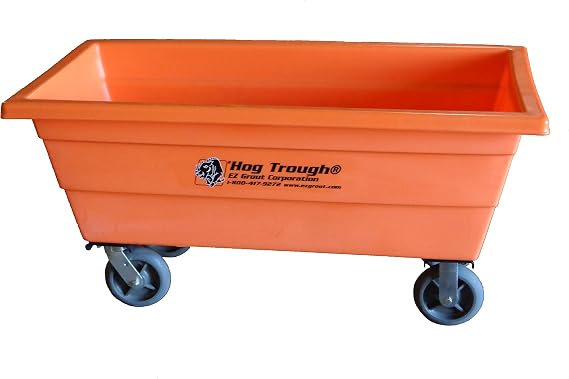 10 cf Poly Hog Trough with Wheels