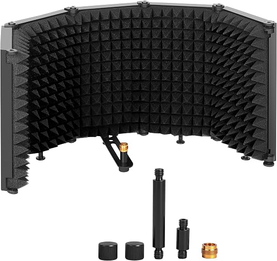 Microphone Stand With Isolation Shield,Recording Studio Equipment