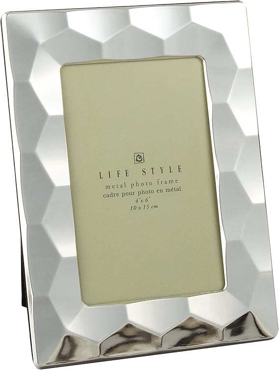 Elegance Silver Plated Prism Frame, 4 by 6-Inch