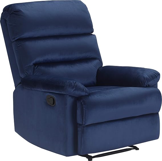 ClickDecor Davis Recliner, Navy Blue