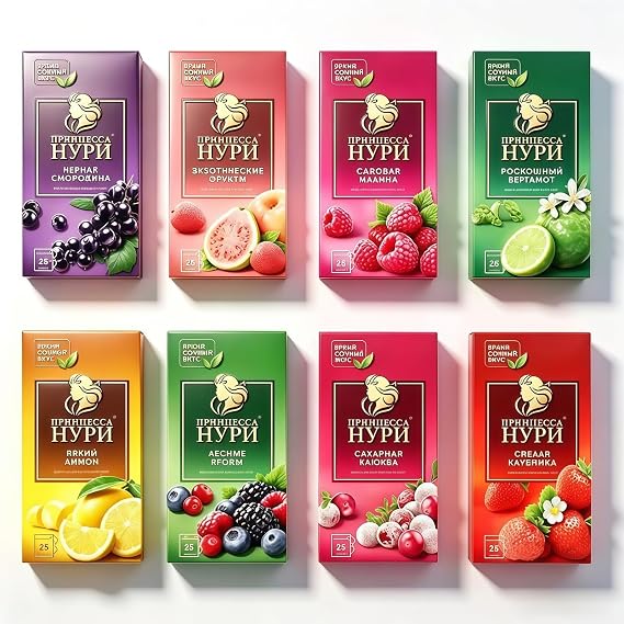 25 Bags Mixed Fruit Tea, Hot Cold Brew Dried Fruit Infusion for DIY Drinks