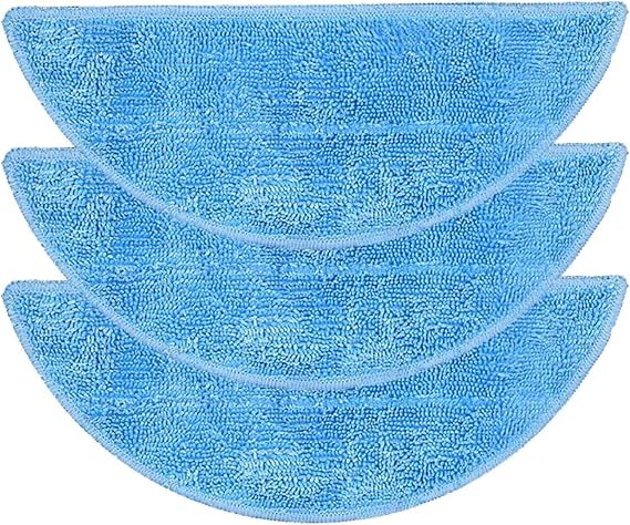 3Pcs Vacuum Cleaner Mop Cloths,Compatible for SilverCrest, SSR 3000 A1 Robotic Vacuum Cleaner Spare Parts Cleaning Mop Rag Replacement
