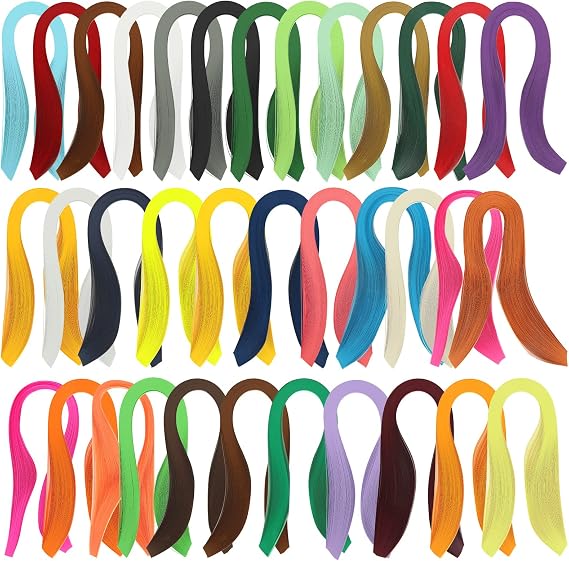 QTLCOHD 35 Colors 4200 Strips Paper Quilling Strips
