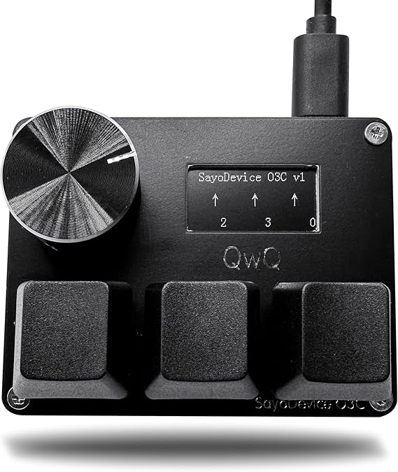 BTXETUEL SayoDevice O3C OSU Keyboard Rapid Trigger Hall Switches Magnetic Linear Switches Keyboard with Knob and Screen,Copy Paste,Shotcut,Macro Hotswap Mini Keypad....