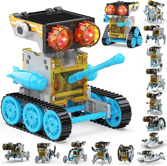 Wesfuner 30-in-1 Solar Robot Building Kit STEM Gift for Boys Ages 8-13