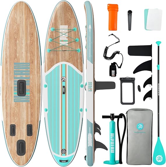 Niphean Inflatable Stand Up Paddle Board with SUP Accessories | 106 SUP, Anti-Slip EVA Deck, 450 lbs Capacity Inflatable Paddle Boards for Adults & Youth of All Skill Levels
