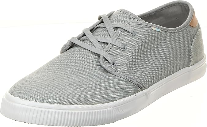 TOMS Womens Carlo Sneaker, Drizzle Grey Heritage Canvas, 10 US