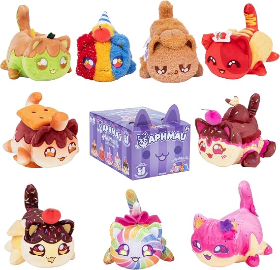 Aphmau 6" MeeMeow Mystery Plush Toy - Series 7; YouTube Game Channel Blind Box 1 of 9 Possibilities Carnival Treats Official MeeMeows Merchandise
