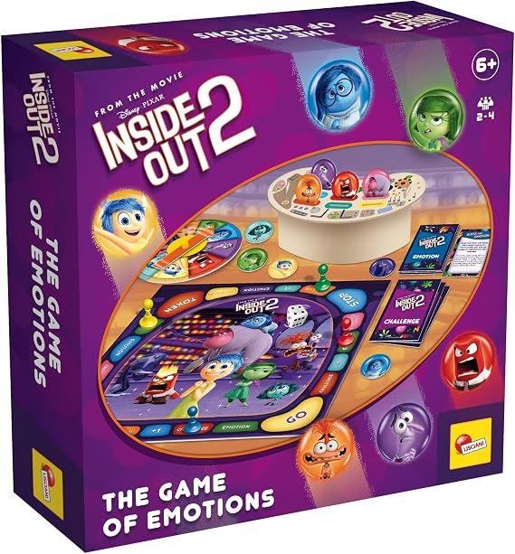 Lisciani - Inside Out 2 – The Game Of Emotions - Educational Board Game For Children Aged 4+ Learn To Recognise & Express Emotions - Family Game Inspired By Disney - Fun Gift For Kids