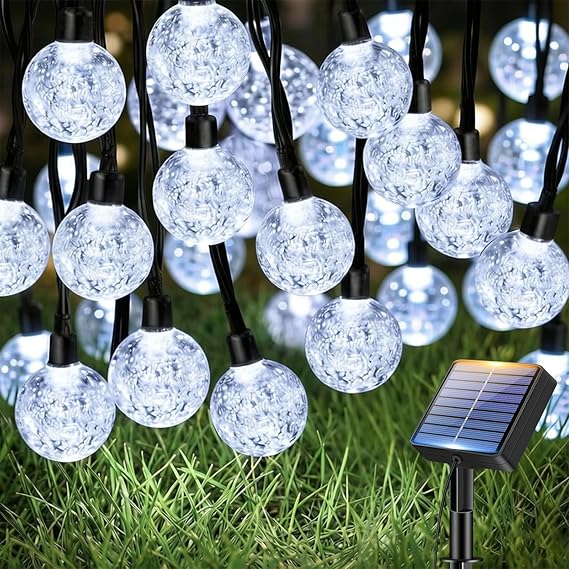 btfarm Solar String Lights Outdoor Garden,12.5M/41FT 50 LED Garden Lights