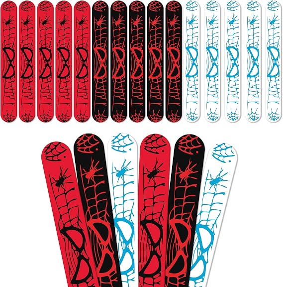 24Pcs Birthday Party Supplies Favors,Slap Wristband Set,Best for Fill Up the Goodie Bags
