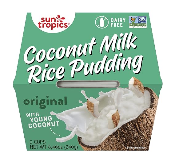 Sun Tropics, Pudding Rice Coconut 2 Count, 8.46 Ounce