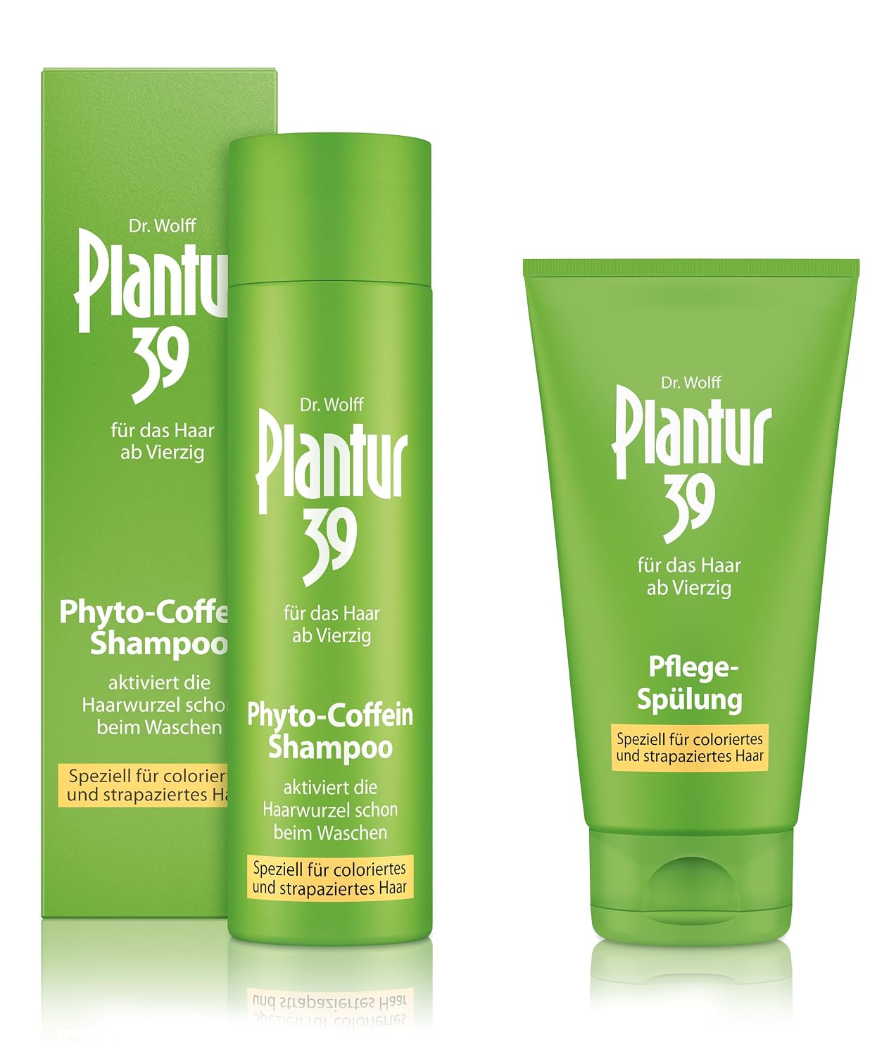Plantur 39 Phyto Koffein Shampoo 250 ml und After Shampoo 150 ml beugt Haarausfall bei Frauen vor und reduziert Produkte für coloriertes und müdes Haar Behandlung gegen Haarausfall für Damen