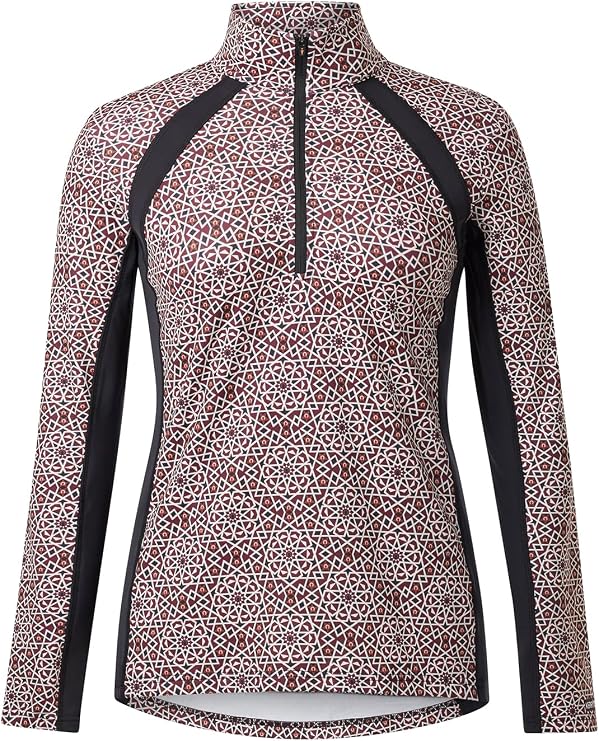 Kerrits Rail Side Quarter Zip Tech Top - Print