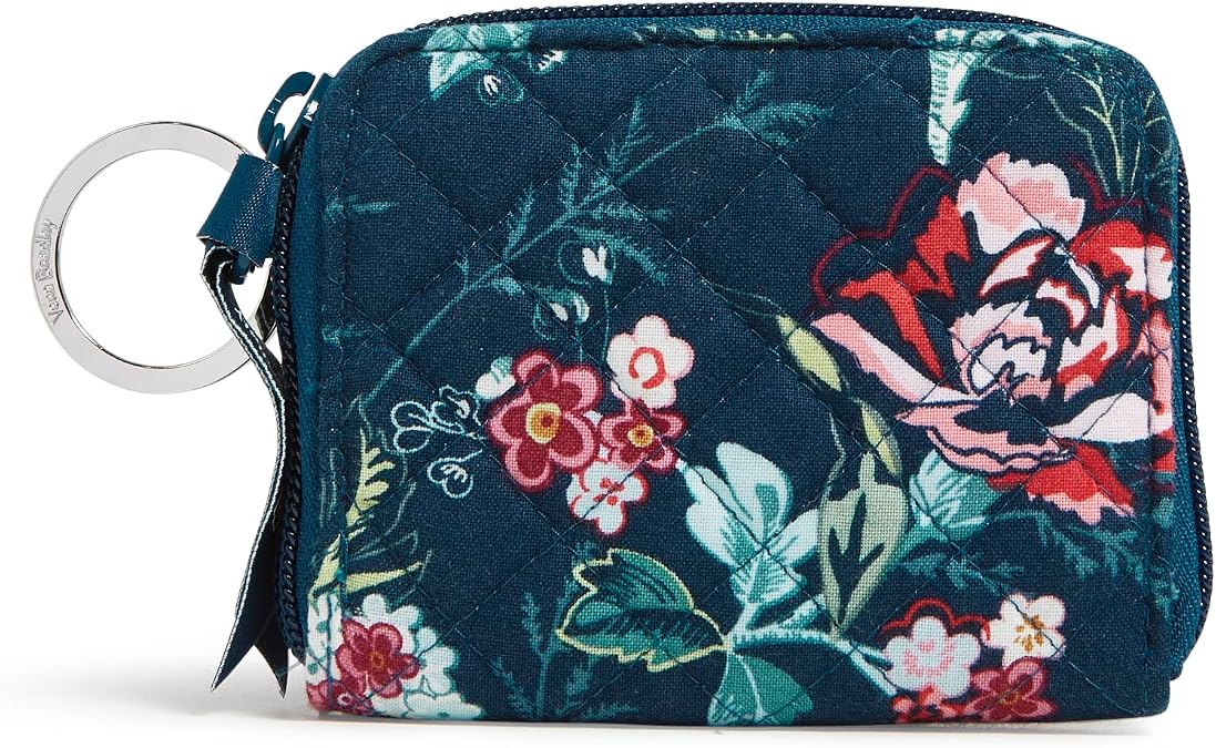 Vera Bradley womens Cotton Petite Zip-around Wallet With Rfid Protection