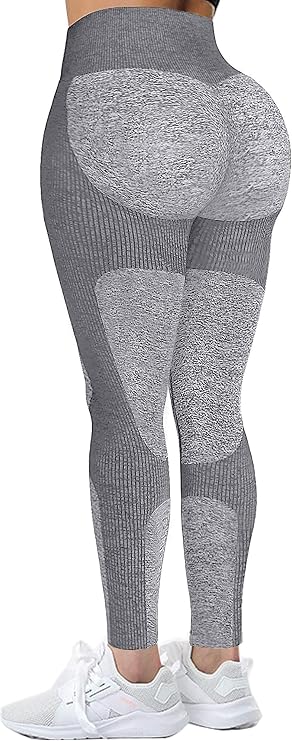 Womens High Waisted Seamless Leggings Tummy Control Workout Gym Athletic Yoga Pants Butt Lift Compression Skinny Tights
